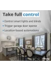 Blu Button Tough Ivory – Smart Scene Bluetooth tuşu, ev otomasyonu, IP54 sertifikalı, uzun menzil (10 – 30 m), çoklu tıklama etkinleştirme, ağ geçidi gerekli, BTHome protokolü