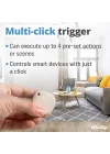 Blu Button Tough Ivory – Smart Scene Bluetooth tuşu, ev otomasyonu, IP54 sertifikalı, uzun menzil (10 – 30 m), çoklu tıklama etkinleştirme, ağ geçidi gerekli, BTHome protokolü