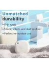 Blu Button Tough Ivory – Smart Scene Bluetooth tuşu, ev otomasyonu, IP54 sertifikalı, uzun menzil (10 – 30 m), çoklu tıklama etkinleştirme, ağ geçidi gerekli, BTHome protokolü