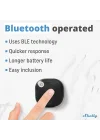 Blu Button Tough Siyah | Bluetooth kontrollü akıllı düğme | Cihazları kısma, açma ve kapatma ve sahneleri etkinleştirme, ev otomasyonu | Koruma sınıfı IP54 | iOS Android uygulaması