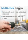 Blu Button Tough Siyah | Bluetooth kontrollü akıllı düğme | Cihazları kısma, açma ve kapatma ve sahneleri etkinleştirme, ev otomasyonu | Koruma sınıfı IP54 | iOS Android uygulaması
