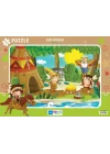 Blue Focus Red Indian (Kızılderili) - Puzzle 72 Parça