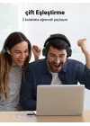 Bluetooth 5.0 Verici 3.5mm Jack ve Dahili Mic Araç Mikrofon Bluetooth Adaptörü ile 2si 1 Arada Alıcı Siyah