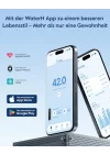 Boost Akıllı Su Şişesi, Hatırlatıcı ve İzleyici, Çift Duvarlı Vakum Yalıtımlı Şişeler, Paslanmaz Çelik, 32 oz BPA İçermeyen Geniş Ağız, Okul, Spor Salonu, Ofis, Babalar Günü için İdeal