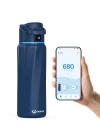 Boost Yalıtımlı Paslanmaz Çelik Akıllı Su Şişesi, 32 oz Bluetooth Akıllı İzleyici ve İçki Hatırlatma (Mavi)