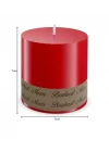 Bozkurt Mum Silindir Mum 7cm Çap X 7cm Boy Dev Mum 7 Cmx 7cm Silindir Mum 7x7 Cm mum7x7 (BEYAZ) [Enerji Sınıfı A]