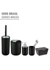 Brazil L siyah sallanan kapaklı kova 6,5 l