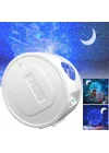 Bring Starry Şarjlı Bluetooth Led Işıklı Müzik Çalar Su Dalgası Gökyüzü Lazerli Projektör