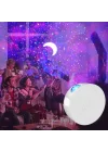 Bring Starry Şarjlı Bluetooth Led Işıklı Müzik Çalar Su Dalgası Gökyüzü Lazerli Projektör