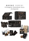 Bronz Serisi 6 Kitaplık Mıknatıslı Kutu - Yan Boyamalı (Ciltli)
