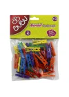 BU-BU MANDAL 3CM 40LI RENKLİ