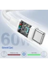 Buff Bl74 Örgülü 60W 1.2M Data Ve Şarj Kablosu, Bükülmeye Dayanıklı, Hızlı Şarj, Type-C To Type-C