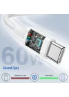 Buff Bl74 Örgülü 60W 1.2M Data Ve Şarj Kablosu, Bükülmeye Dayanıklı, Hızlı Şarj, Type-C To Type-C