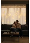 BUFFER Ay ve Yıldız Figürlü LED Dekor Işık, Kumandalı 12 Sarkıtlı 120 LED, Dekoratif Ortam ve Masaüstü Aydınlatması