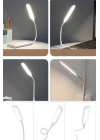 Buffer USB Girişli 14 Ledli 3 Kademeli Dokunmatik Masa/Kitap Okuma Lambası Ledi Beyaz