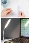 Buffer USB Girişli 14 Ledli 3 Kademeli Dokunmatik Masa/Kitap Okuma Lambası Ledi Beyaz