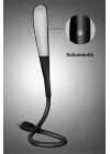 Buffer USB Girişli 14 Ledli 3 Kademeli Dokunmatik Masa/Kitap Okuma Lambası Ledi Siyah