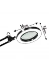 Büyüteçli Masa Lambası USB Güç Bağlantılı 10X Büyütmeli LED Işıklı Masaüstü Lamba 360 Derece Dönebilen Başlıklı Ayarlanabilir Parlaklık Seviyeli Esnek Kollu Çalışma Lambası | FLB06