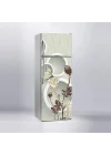 Buzdolabı Sticker Kaplama Dolap Kaplama Etiketi 3D Çiçek Daireler