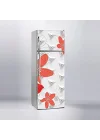 Buzdolabı Sticker Kaplama Dolap Kaplama Etiketi 3D Dekor Çiçek