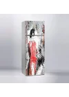Buzdolabı Sticker Kaplama Dolap Kaplama Etiketi Eyfel Kulesi Kadın