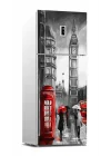 Buzdolabı Sticker Kaplama Dolap Kaplama Etiketi Londra Yağlıboya