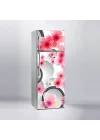 Buzdolabı Sticker Kaplama Dolap Kaplama Etiketi Oval Çiçekler