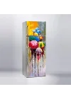 Buzdolabı Sticker Kaplama Dolap Kaplama Etiketi Yağmurlu Gün