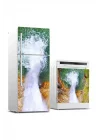 Buzdolabı ve Bulaşık Makinası Beyaz Eşya Sticker Kaplama Ters Şelale
