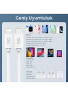 BX-IP01UC Type-C to Lightning 3A Hızlı Şarj ve Data Transfer Kablosu Beyaz 1 Metre