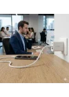 BX-UC02C 60W Type-C to Type-C Hızlı Şarj ve Data Kablosu 1.2 Metre Beyaz