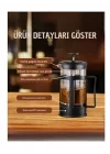 BYBARS French Bitki Çayı, Kahve Pressi Plastik 600 ml