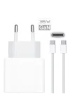 Bydiz Apple iPhone 35W USB-C 16/15/pro/max/Plus Güç Adaptörü Set GaN Tech Type-C Hızlı Şarj Cihazı