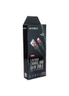 C93 2.0 MAH İPH 1 MT GÜL DESENLİ KABLO Araç Şarjı, Siyah