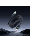 Ca-2010 36W Usb-C To Lightning Manyetik Sarilabilir Kablo - 1.2 M, Siyah