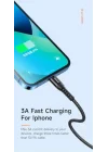 CA-2261 İphone Hızlı Data-Şarj Kablo 3A 1Mt - Siyah