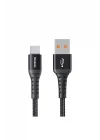 CA-2771 USB-A TO Type-C Q.C 4.0 Hızlı Data-Şarj Kablosu 1m - Siyah