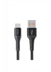 CA-2771 USB-A TO Type-C Q.C 4.0 Hızlı Data-Şarj Kablosu 1m - Siyah