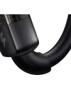 Ca-2840 Type-C To Type-C 100W Led Işikli Power Off Hızlı Data Şarj Kablosu 1.2M, Siyah