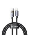 Ca-5580 Type-C TO Type-C 100W 1.2M Hızlı Şarj VE Data Kablosu 1,2M Siyah