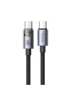Ca-5580 Type-C TO Type-C 100W 1.2M Hızlı Şarj VE Data Kablosu 1,2M Siyah