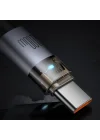 Ca-5580 Type-C TO Type-C 100W 1.2M Hızlı Şarj VE Data Kablosu 1,2M Siyah