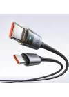 Ca-5580 Type-C TO Type-C 100W 1.2M Hızlı Şarj VE Data Kablosu 1,2M Siyah
