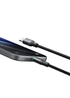 CA-6872 Type-c Type-c 60W PD Hızlı ŞarjE-Marker Çipli Easy Series Örgü Kablo Siyah 3m