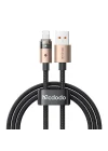 CA-6911 3A Işıklı Usb iPhone Şarj Data Kablosu 1.2m Siyah
