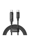 CA-8900 USB-C to USB-C 240W OLED Ekranlı Hızlı Şarj Kablosu 1.2m