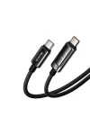 CA-8900 USB-C to USB-C 240W OLED Ekranlı Hızlı Şarj Kablosu 1.2m