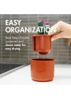 Cacti şişe temizleme fırçası seti, terakota, 4 parçalı set