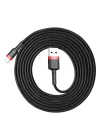 Cafule 1.5 A Lightning ile Uyumlu 2 Metre Şarj Kablosu CALKLF-C19 - Siyah