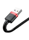 Cafule 1.5 A Lightning ile Uyumlu 2 Metre Şarj Kablosu CALKLF-C19 - Siyah